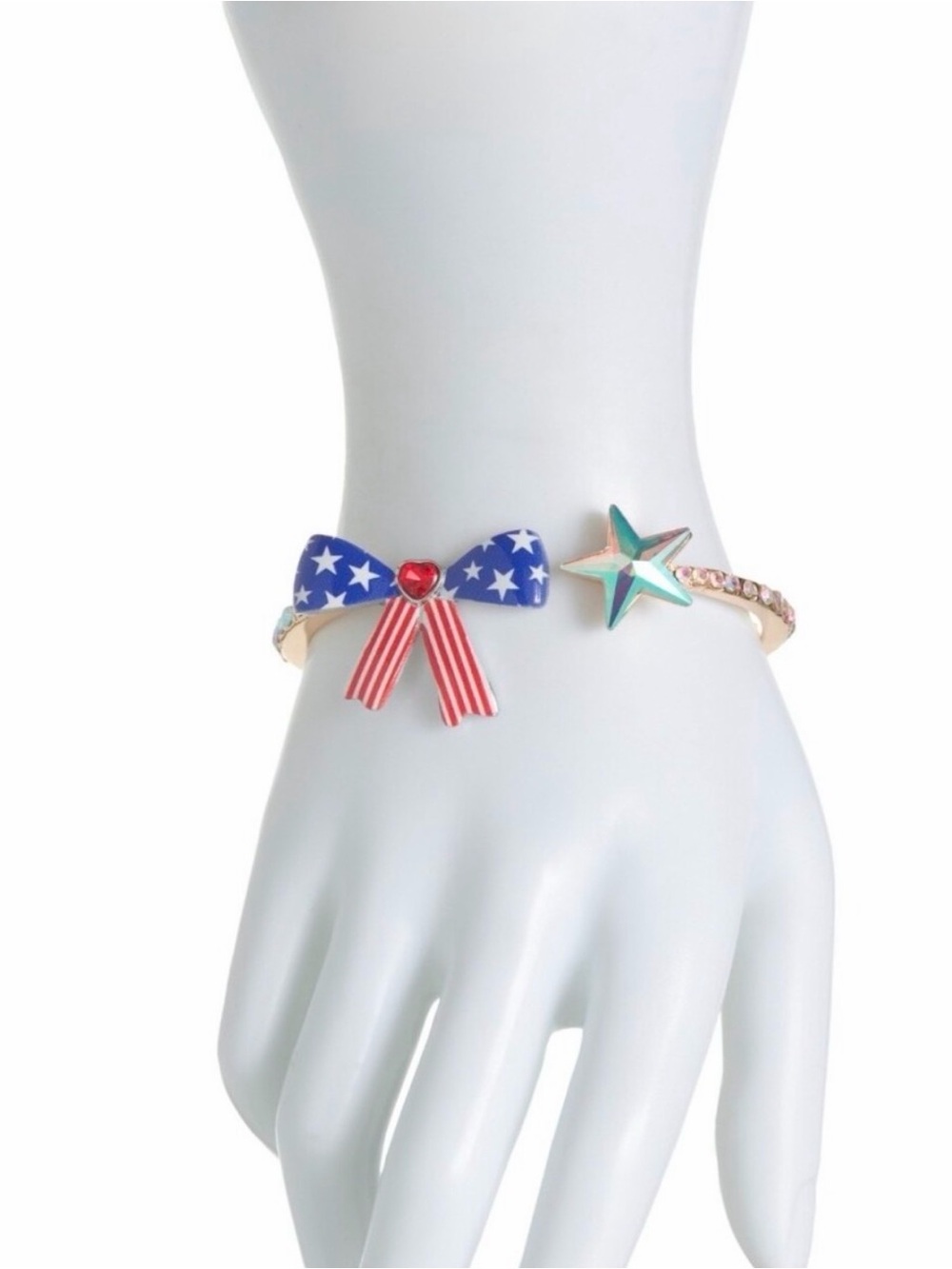 Betsey Johnson Americana Bangle Bracelet - Picture 6 of 6